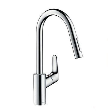 Hansgrohe 31815.000 <br>Focus M41 廚用龍頭 (可伸縮)<br>(鉻色)  |{門市現貨區 }