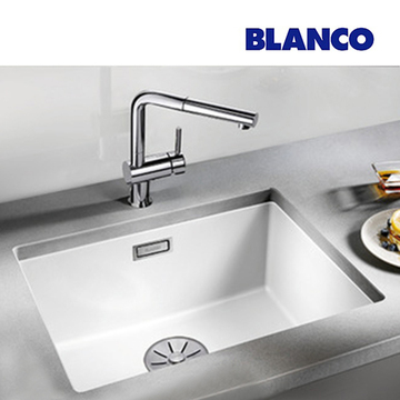 BLANCO SUBLINE 500-U <br>523436 花崗岩廚用水槽<br>(白色/ 內徑50x40 cm)  |產品介紹|廚用水槽|BLANCO