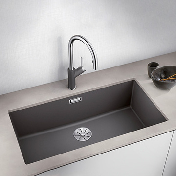 BLANCO  SUBLINE 800-U <br>527357 花崗岩廚用水槽 <br> (灰色/ 內徑80x40 cm)產品圖