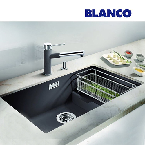 BLANCO<br>SUBLINE 700-U LEVEL<br>523452 花崗岩廚用水槽<br>(黑色/ 內徑70x40 cm)  |廚用水槽|BLANCO
