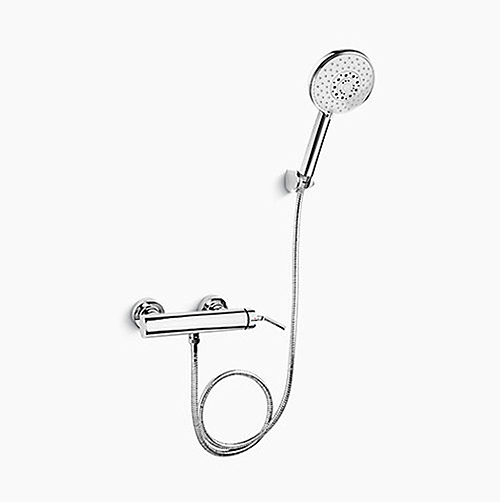 〝KOHLER 促銷商品〞<br>K-72634T-4A-CP<br>Purist 附牆花灑龍頭<br>(鉻色) - 無下出水  |浴缸龍頭|KOHLER|淋浴用龍頭(無下出水)