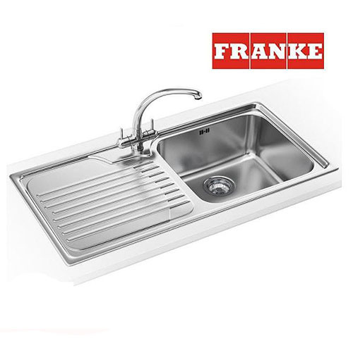 FRANKE<br>GAX 611 <br>頂級不鏽鋼廚用水槽<br>左平台 (100 x 50 cm)  |廚用水槽|FRANKE