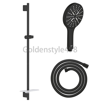★GROHE 22125KF0-3IN1<br>RAINSHOWER SMARTACTIVE<br> 90cm淋浴滑桿組(幻影黑)  |黑色系列|浴用龍頭 / 花灑