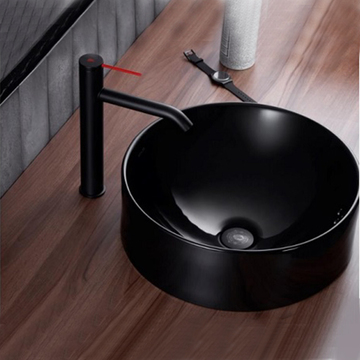 〝KOHLER 促銷商品〞<br> K-14800T-7<br>Chalice 圓型檯上盆<br>(42x42cm)  |黑色系列|面盆