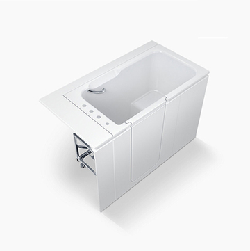 KOHLER  <br>K-191T-LCP-0<br>Belay 走入式壓克力浴缸<br>(白,左開門,門檻高8cm)  |浴缸|KOHLER|獨立式浴缸