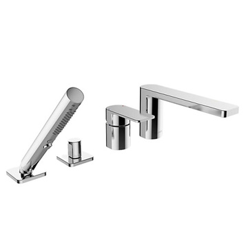 KOHLER<br>K-23490T-4-CP<br>Parallel 四孔缸上型龍頭<br>(鉻色)  |浴缸龍頭|KOHLER|浴缸上龍頭