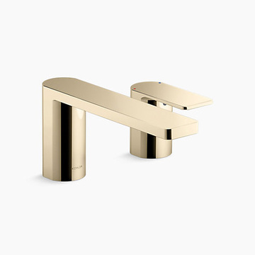KOHLER<br>K-23498T-4-AF<br>Parallel 二孔檯面式浴缸龍頭 <br>(法蘭金)  |金色系列|浴用龍頭 / 花灑