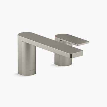 KOHLER<br>K-23498T-4-BN<br>Parallel 二孔檯面式浴缸龍頭<br>(羅曼銀)產品圖