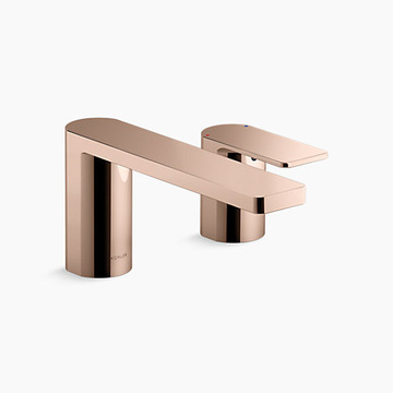 KOHLER<br>K-23498T-4-RGD<br>Parallel 二孔檯面式浴缸龍頭 <br>(玫瑰金)  |金色系列|浴用龍頭 / 花灑