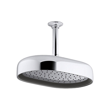 KOHLER<br>K-26293T-CP<br>Statement<br>12吋橢圓形頭頂花灑<br>(鉻色)  |淋浴花灑|KOHLER|頭頂花灑