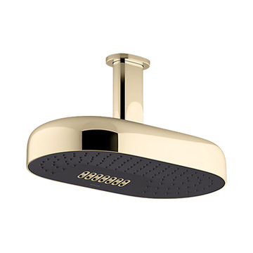 KOHLER<br>K-26295T-AF<br>Statement<br>14吋雙功能橢圓形頭頂花灑<br>(法蘭金)  |淋浴花灑|KOHLER|頭頂花灑