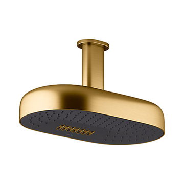 KOHLER<br>K-26295T-2MB<br>Statement<br>14吋雙功能橢圓形頭頂花灑<br>(霧金)  |金色系列|浴用龍頭 / 花灑