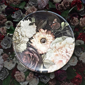 〝KOHLER 促銷商品〞 <br>K-30333-DM1-0 圓形淺水面盆<br>繁花系列腮紅花款 <br>(44.9x44.9 cm) 