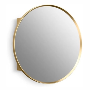 KOHLER<br>K-35572-BGL<br>Verdera 圓形鏡櫃 60cm<br>霧金（左開/右開）<br>無燈  |鏡櫃|KOHLER