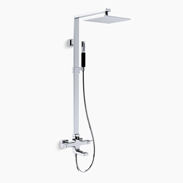 K-45372T-C4-CP<br>三出水淋浴柱(鉻色)  |淋浴花灑|KOHLER|蓮蓬頭伸降桿/掛座/淋浴柱 套組