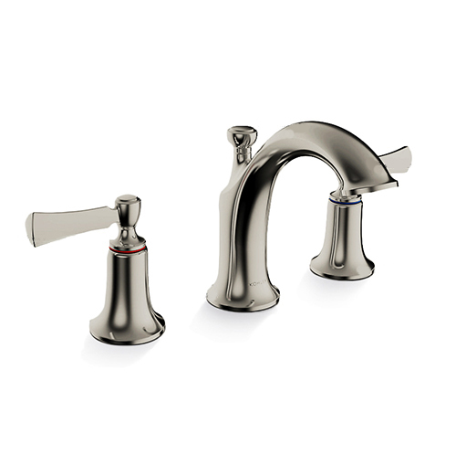 KOHLER K-72781T-4-BN<br>Elliston 三孔面盆龍頭 (羅曼銀)  |面盆龍頭|KOHLER|三孔面盆龍頭