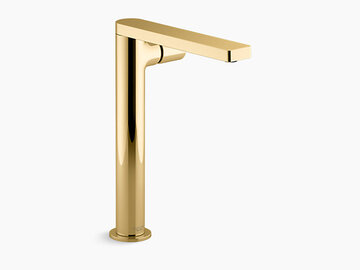 KOHLER  K-73054T-B7-PGD<br>Composed 超高面盆龍頭<br>（側桿型把手）爵士金  |面盆龍頭|KOHLER|面盆龍頭