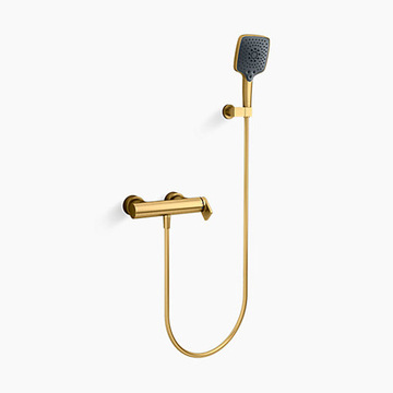 KOHLER K-73091T-4-2MB<br>Composed 附牆花灑龍頭(霧金)<br>無下出水  |金色系列|浴用龍頭 / 花灑