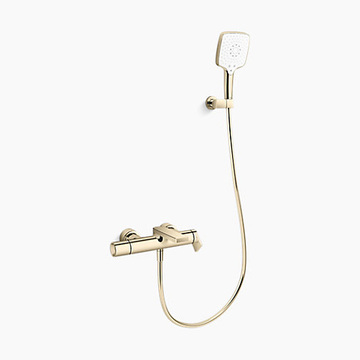KOHLER K-73095T-4-AF<br>Composed 附牆花灑龍頭(法蘭金)<br>含下出水  |浴缸龍頭|KOHLER|浴缸龍頭