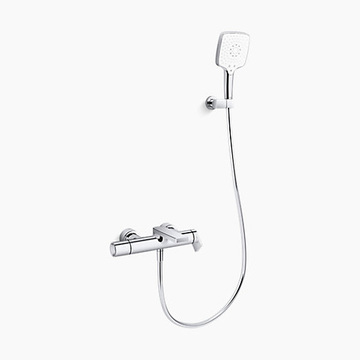KOHLER K-73095T-4-CP<br>Composed 附牆花灑龍頭(鉻色)<br>含下出水  |浴缸龍頭|KOHLER|浴缸龍頭