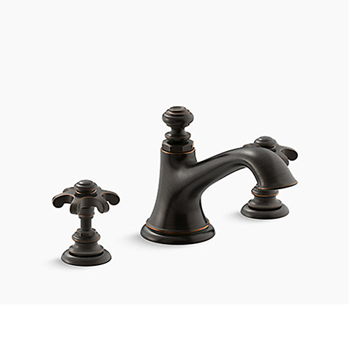 KOHLER  K-76032T-3M-2BZ<br>Artifacts 三孔臉盆龍頭<br>(亮黑+紅銅)