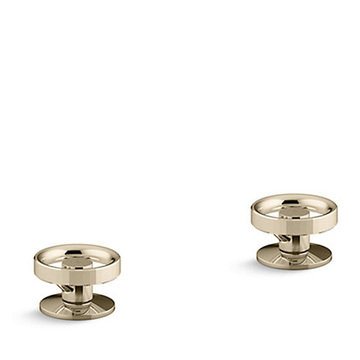 KOHLER<br>K-77990T-9-AF<br>Components 面盆龍頭<br> 輪型把手<br>(法蘭金)  |金色系列|面用龍頭
