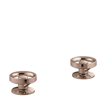 KOHLER<br>K-77990T-9-RGD<br>Components 面盆龍頭<br>輪型把手<br>(玫瑰金)  |金色系列|面用龍頭