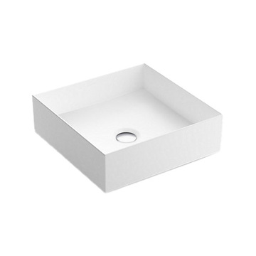 KOHLER <br>K-90011T-0<br>Mica 方形獨立盆<br>(39.3 x 39.3 cm)  |面盆|KOHLER|檯上盆