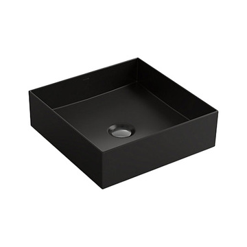 KOHLER <br> K-90011T-HB1<br>Mica 方形獨立盆(霧黑)  |黑色系列|面盆