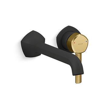 KOHLER<br>K-EX27102T-4-BMB<br>Occasion 壁掛式面盆龍頭<br> (霧金黑)  |黑色系列|面用龍頭