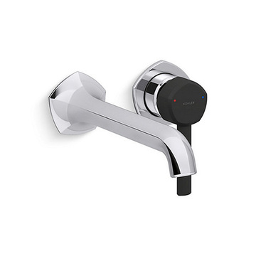 KOHLER<br>K-EX27102T-4-CBL<br>Occasion 壁掛式面盆龍頭<br>(鉻霧黑)產品圖
