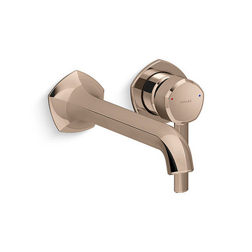 KOHLER<br>K-EX27102T-4-RGD<br>Occasion 壁掛式面盆龍頭<br> (玫瑰金)  |金色系列|面用龍頭