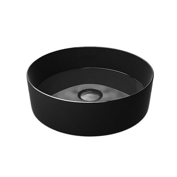 KOHLER <br>K-90012T-7<br>Mica 圓形獨立盆(亮黑)  |黑色系列|面盆