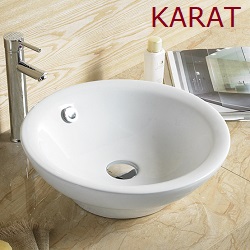 KARAT K-1907F<br>花漾 圓型藝術盆   (43x43cm)  |面盆|KARAT